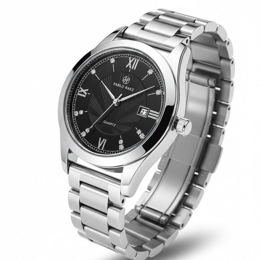 Henry Raez Silver Black 40mm