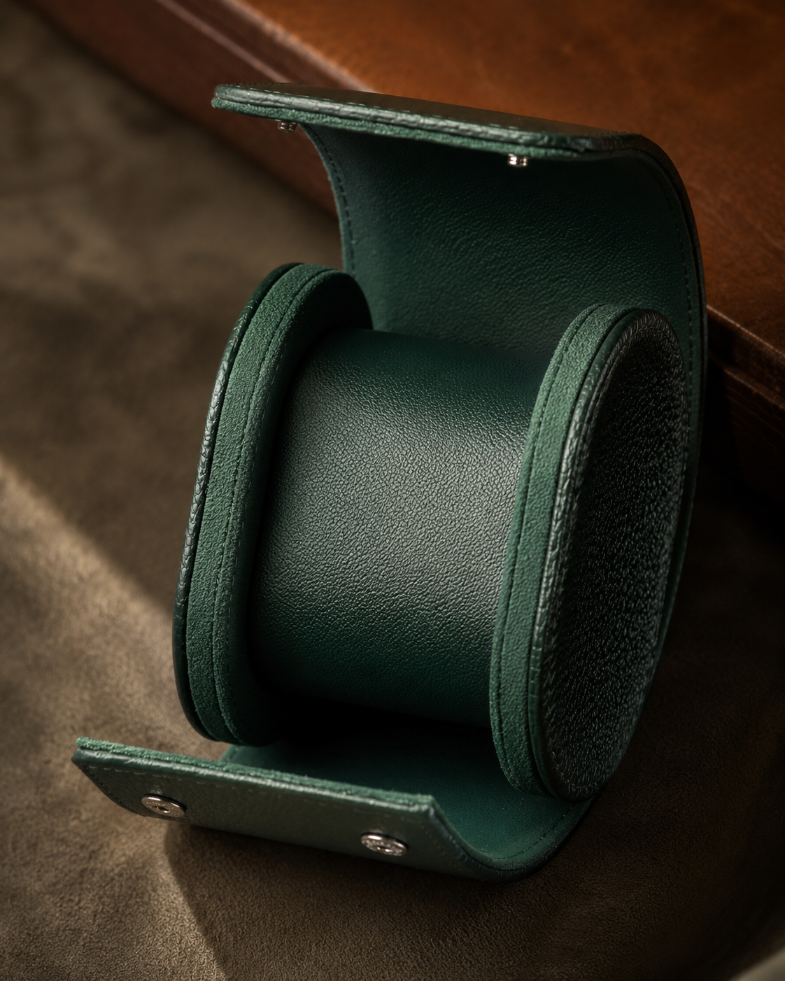 Premium Green Leather Case · 1 Slot - Pablo Raez