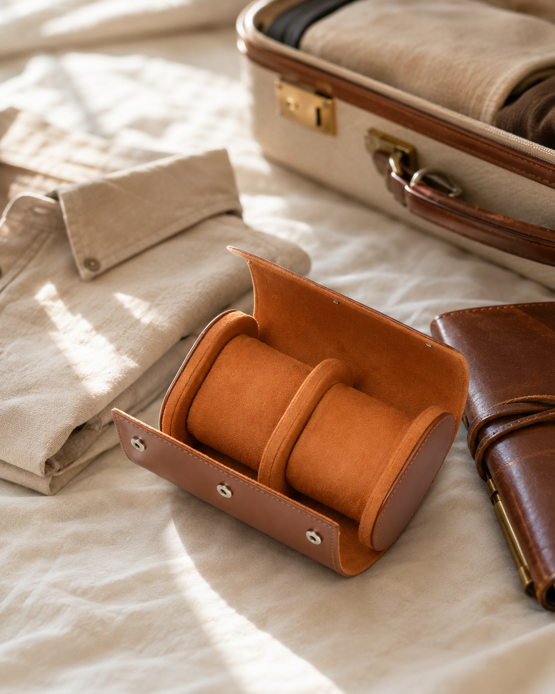 Premium Black Leather Case · 2 Slots - Pablo Raez