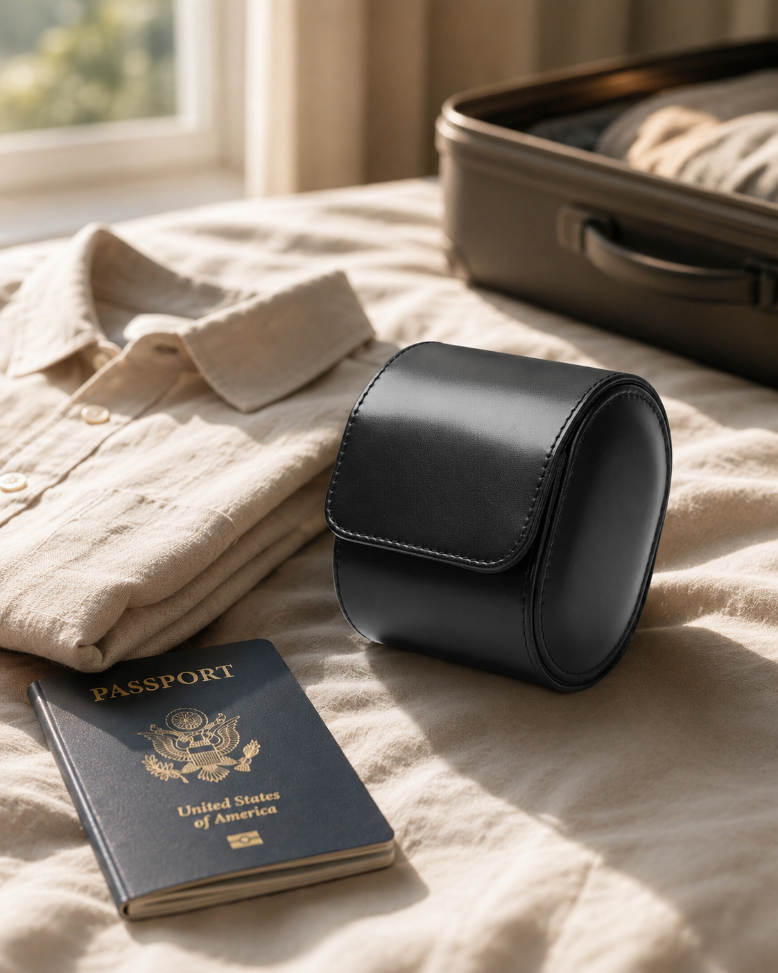 Premium Black Leather Case · 1 Slot - Pablo Raez