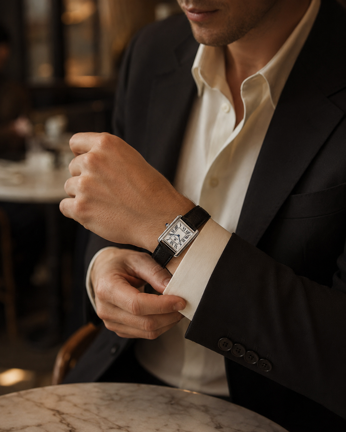 Houston Grace 24mm · Black Steel