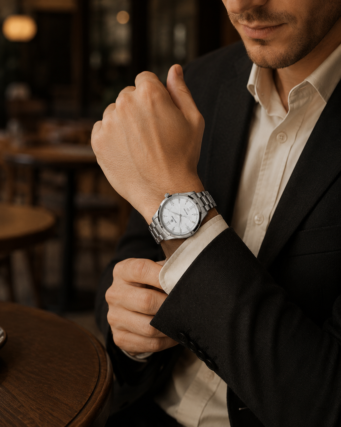 Henry Raez Silver White 40mm