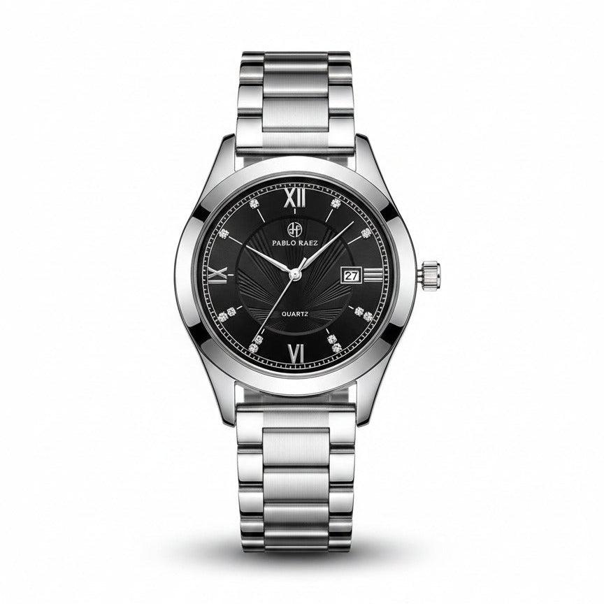 Henry Raez Silver Black 40mm