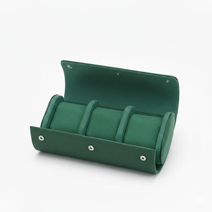 Premium Green Leather Case · 3 Slots - Pablo Raez