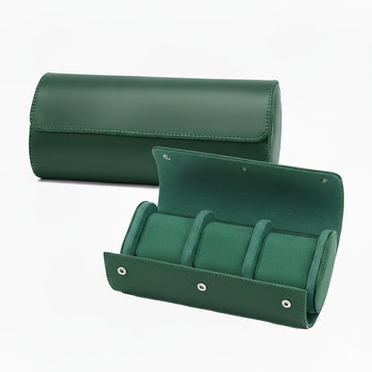 Premium Green Leather Case · 3 Slots - Pablo Raez