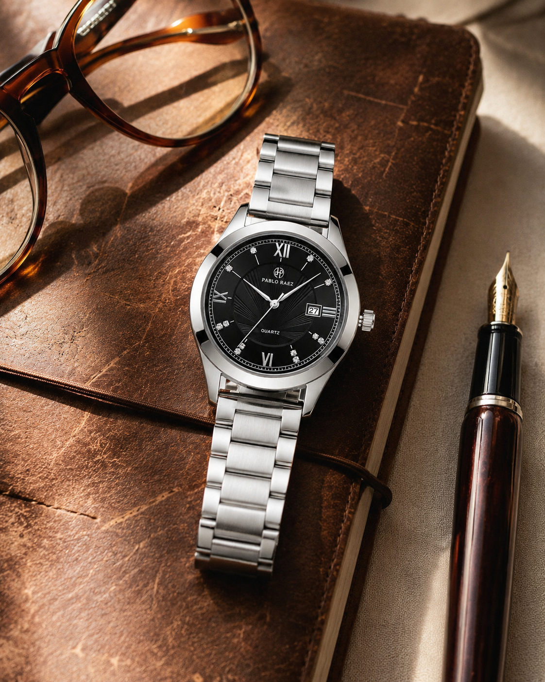 Henry Raez Silver Black 40mm