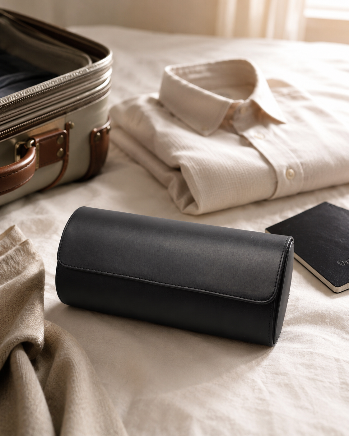 Premium Brown Leather Case · 3 Slots - Pablo Raez