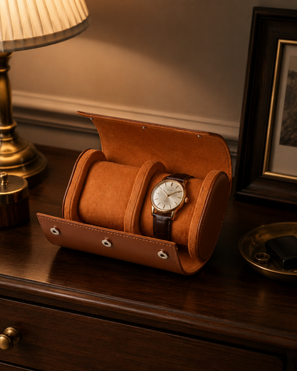 Premium Brown Leather Case · 2 Slots - Pablo Raez