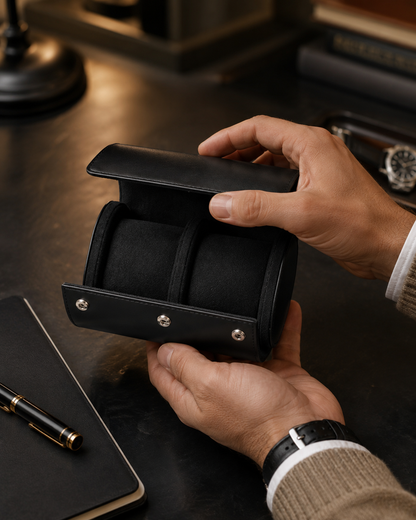 Premium Brown Leather Case · 2 Slots - Pablo Raez