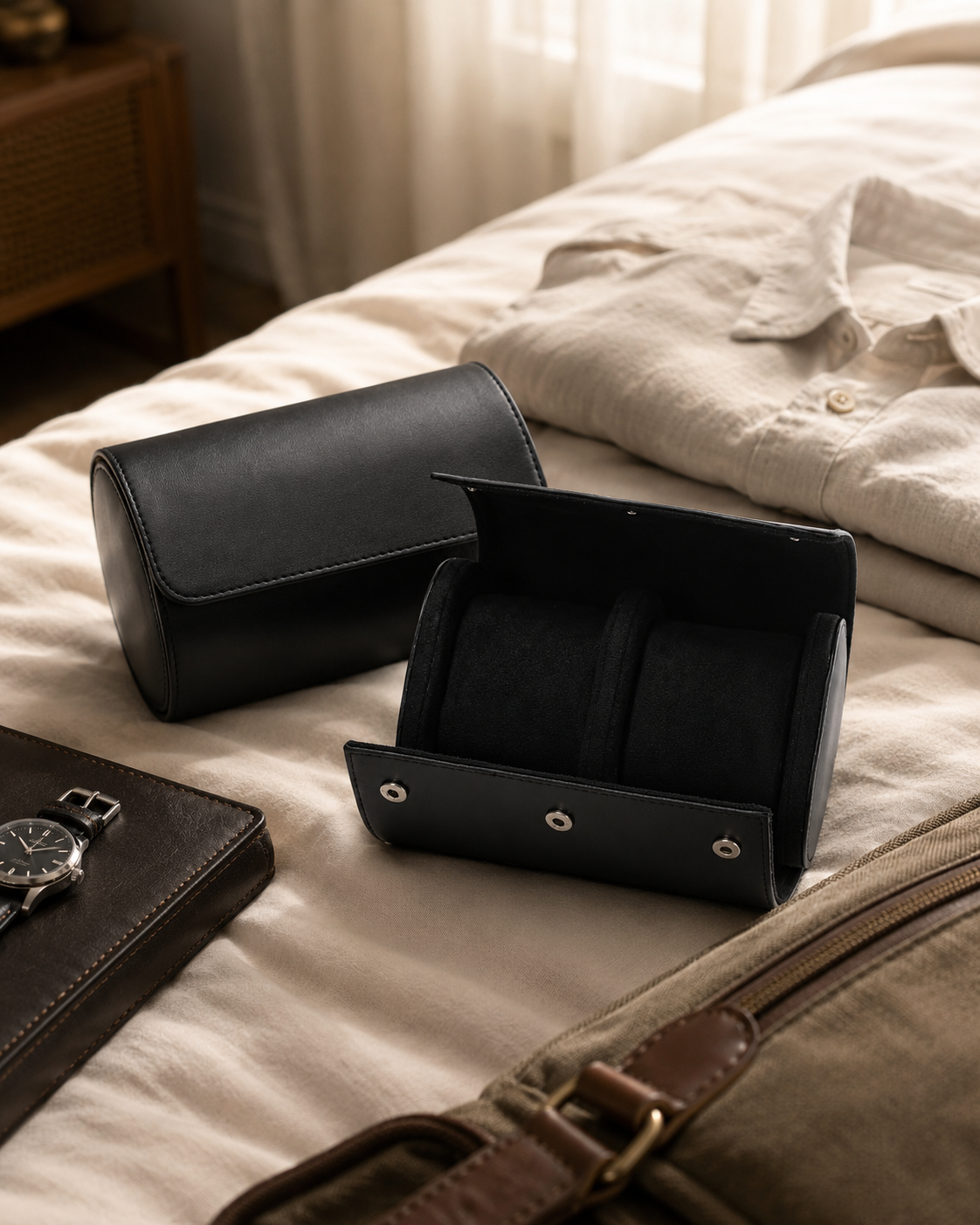 Premium Brown Leather Case · 2 Slots - Pablo Raez