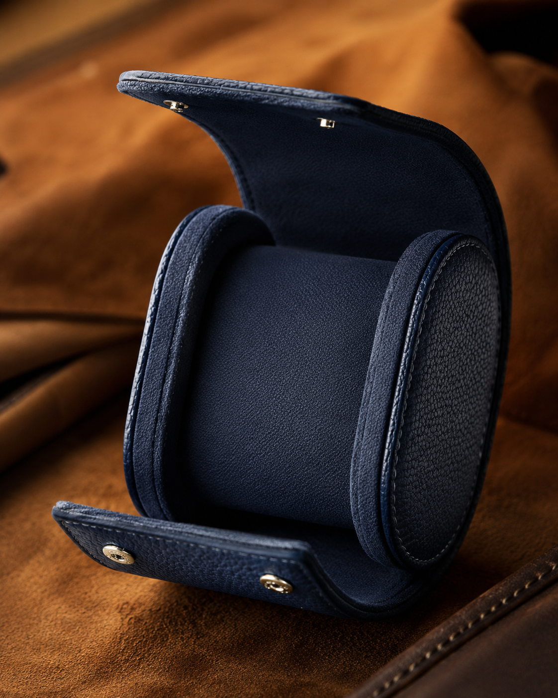 Premium Blue Leather Case · 1 Slot - Pablo Raez