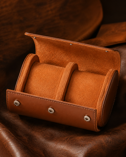 Premium Black Leather Case · 2 Slots - Pablo Raez