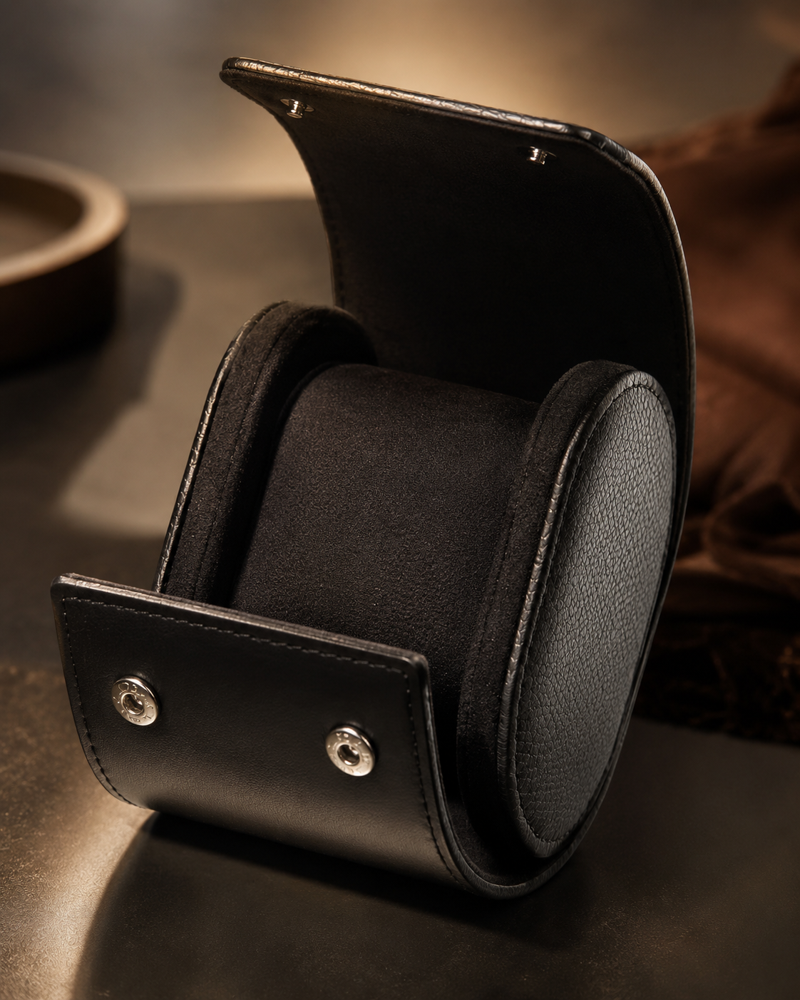 Premium Black Leather Case · 1 Slot - Pablo Raez