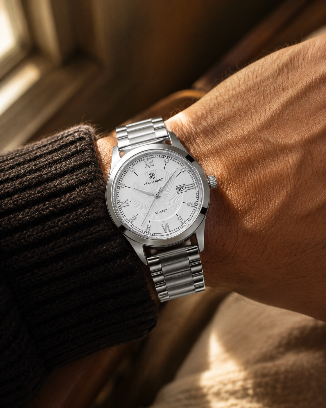 Henry Raez Silver White 40mm